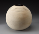 Spherical Vase Stoneware Dry Glaze Cream 23cm: SC 4-2 $195